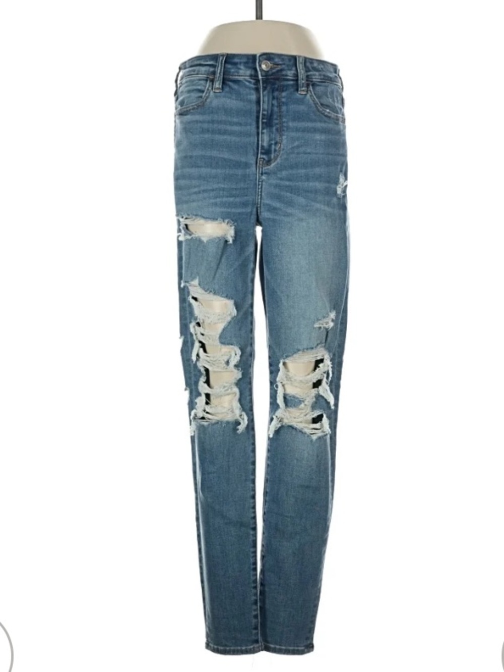 American Eagle Outfitters Light Blue Distressed Boyfriend Jeans